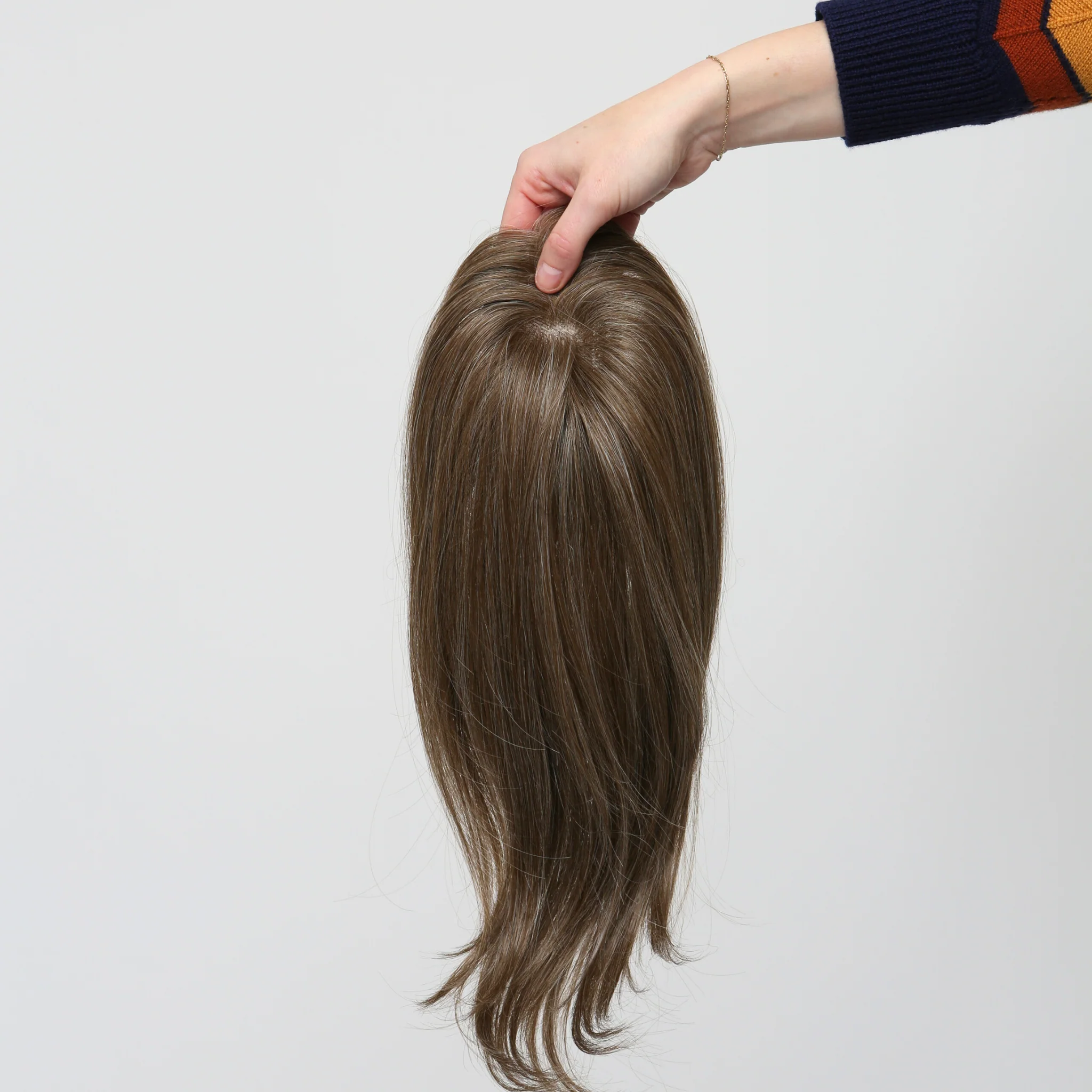 Clio 14 S | Hand-Tied Synthetic Hair Topper (Heat-Friendly) - Image 10