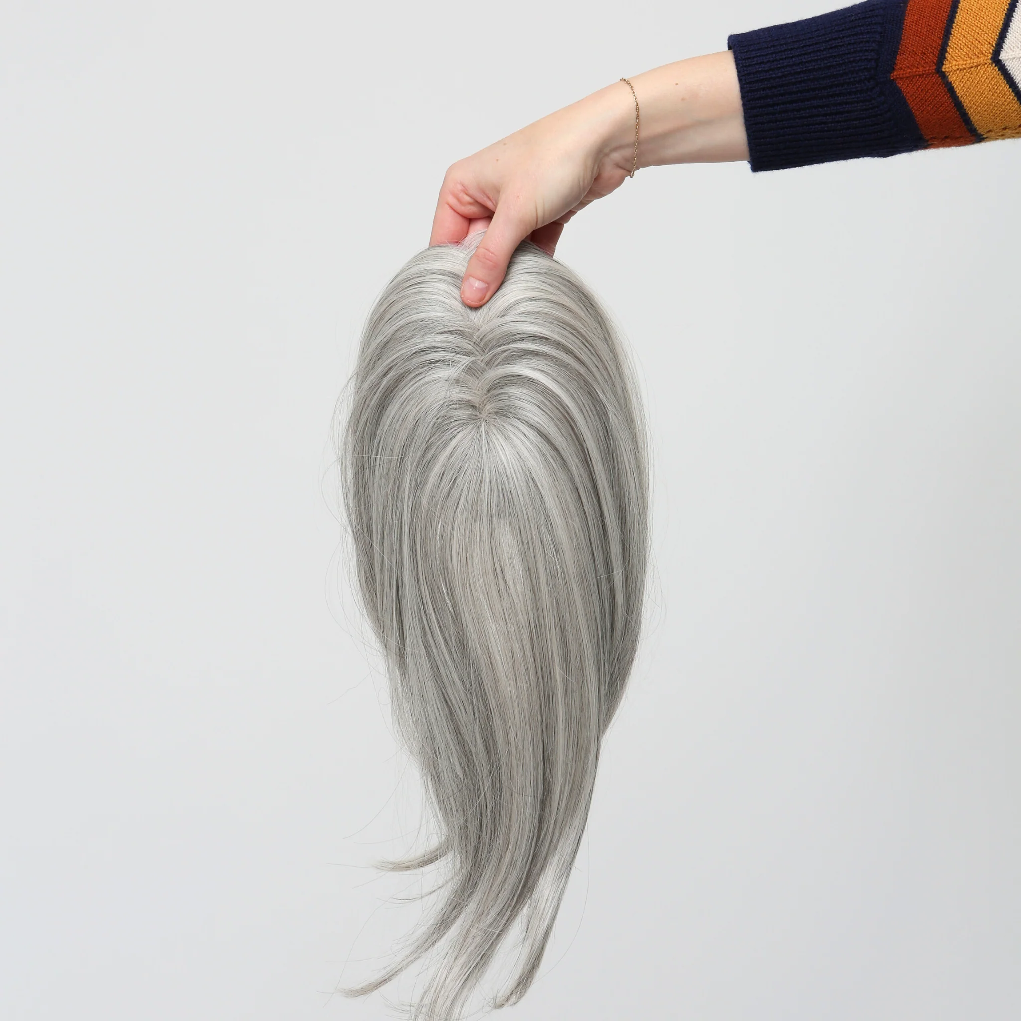 Clio 14 S | Hand-Tied Synthetic Hair Topper (Heat-Friendly) - Image 16