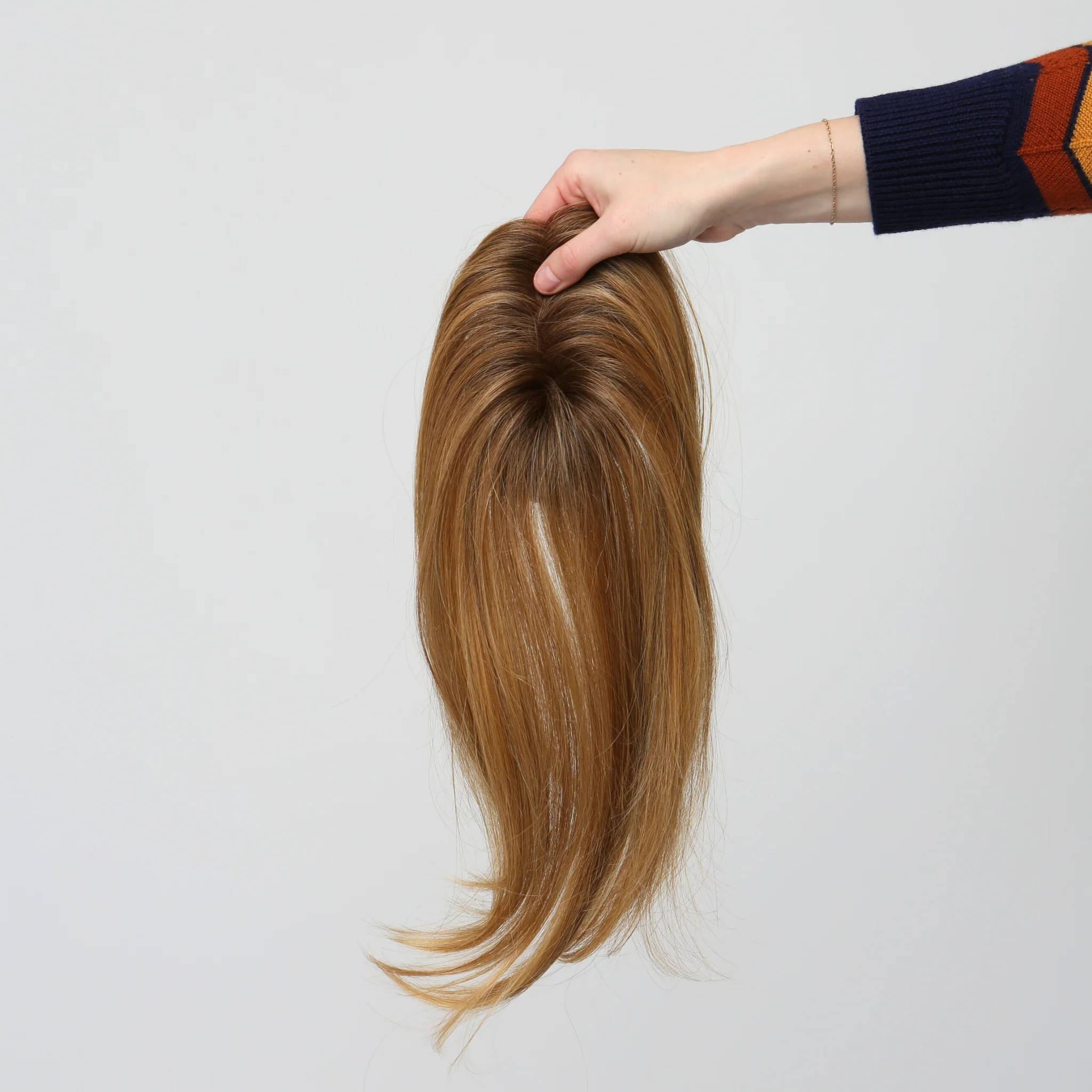 Clio 12 S | Remy Human Hair Topper (Hand-Tied) - Image 9