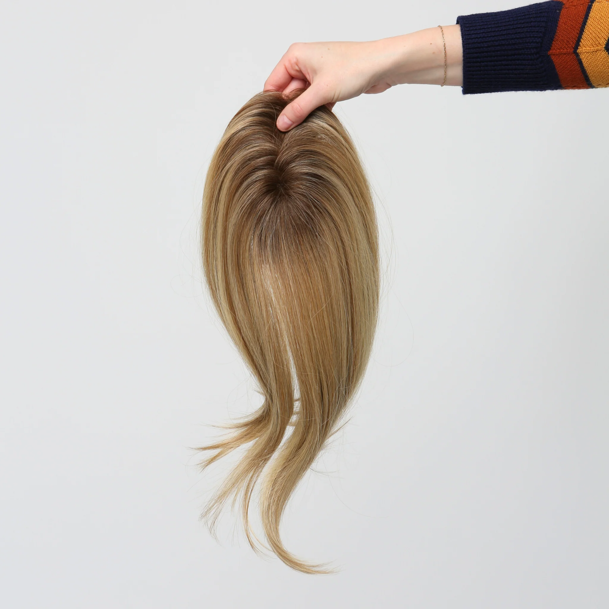 Clio 12 S | Remy Human Hair Topper (Hand-Tied) - Image 11