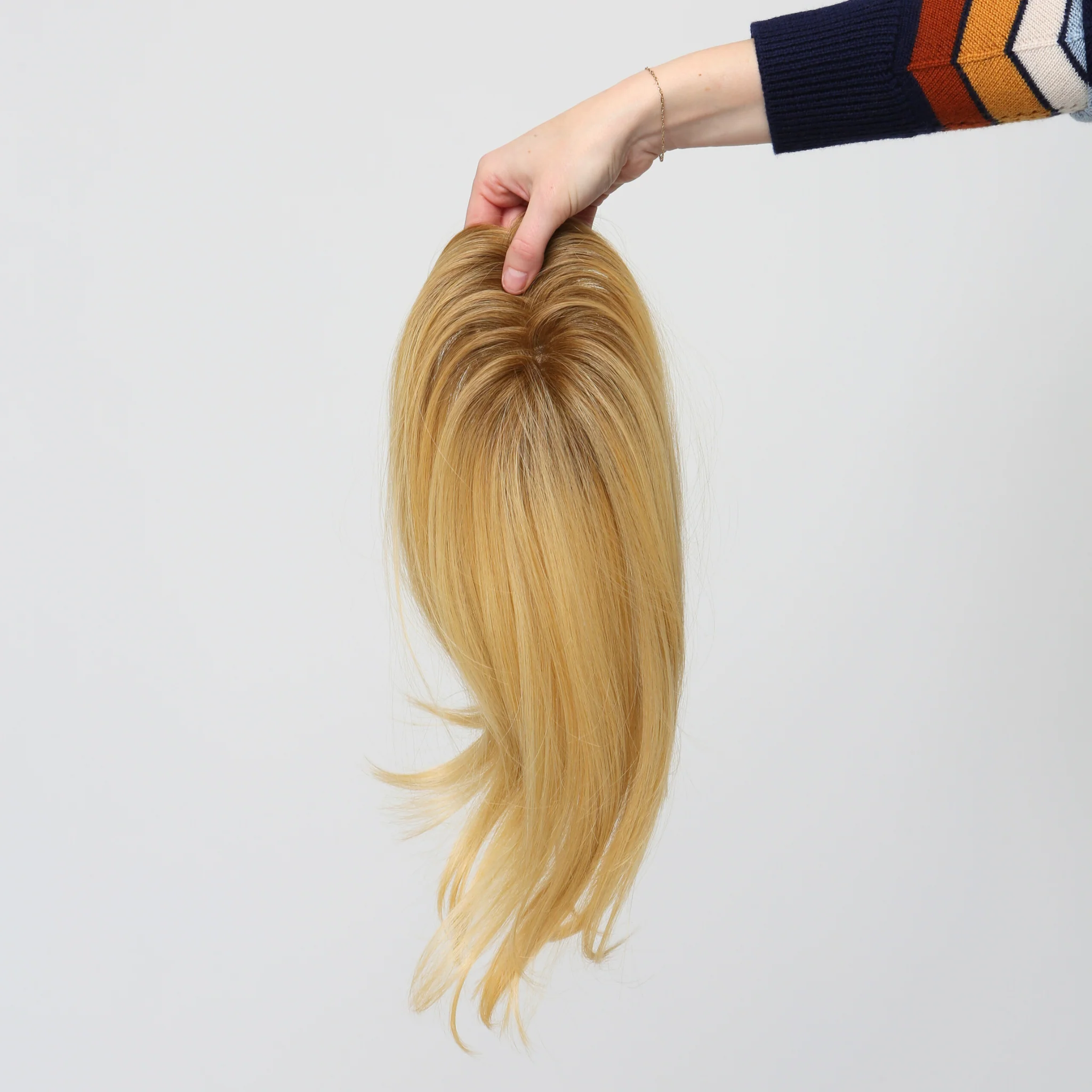 Clio 12 S | Remy Human Hair Topper (Hand-Tied) - Image 13