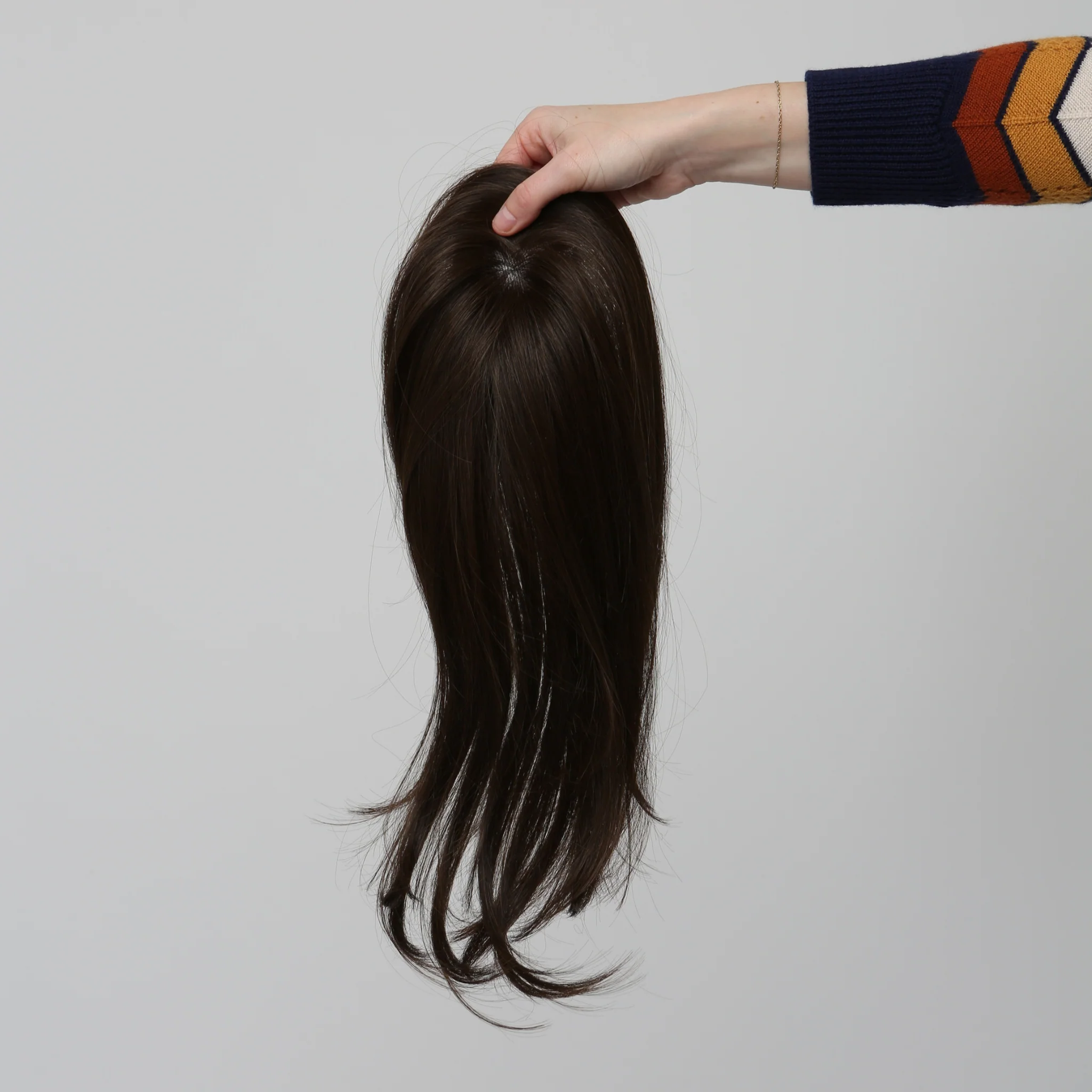 Clio 12 S | Remy Human Hair Topper (Hand-Tied) - Image 6