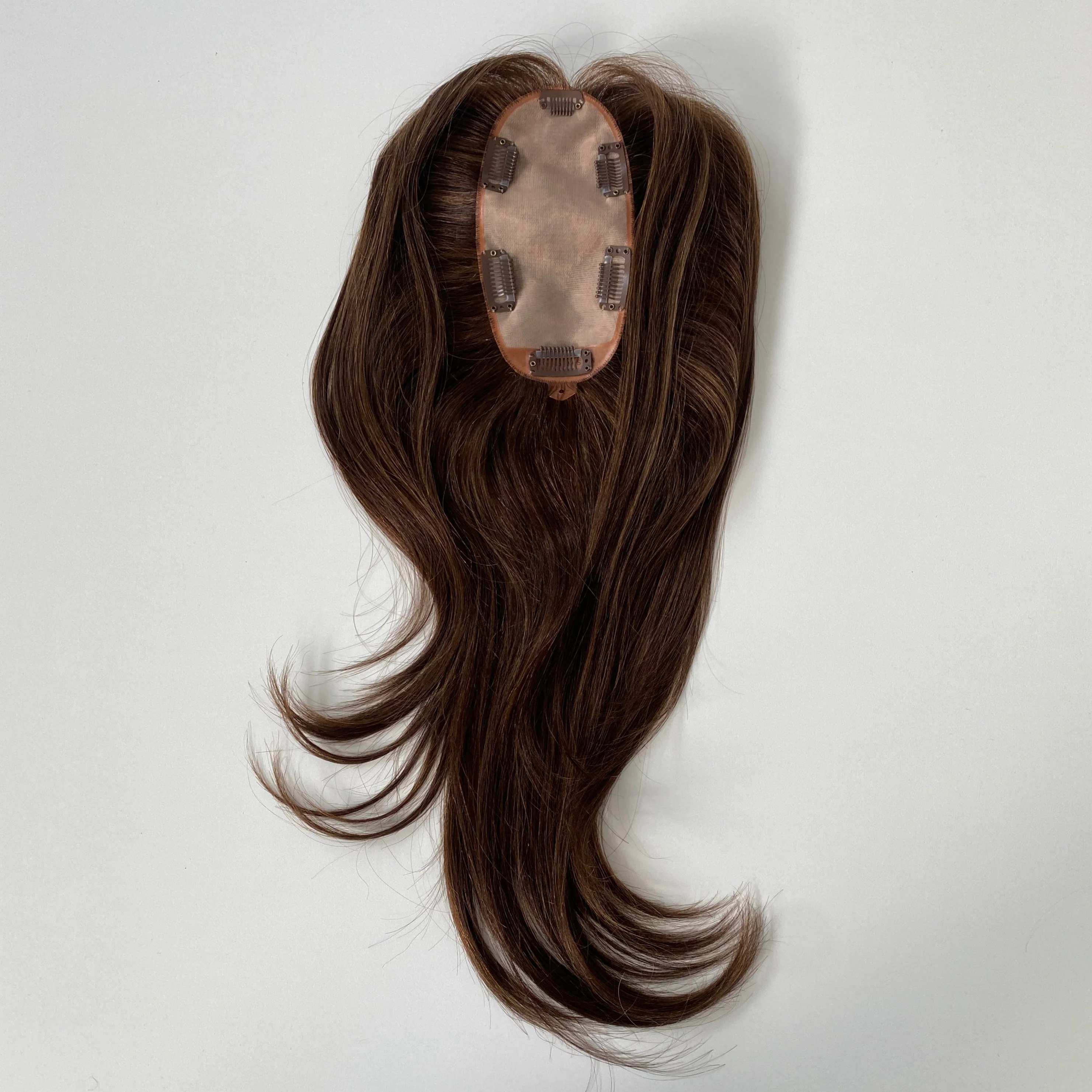 Clio 16 M French | Remy Human Hair Topper (Hand-Tied) - Image 6