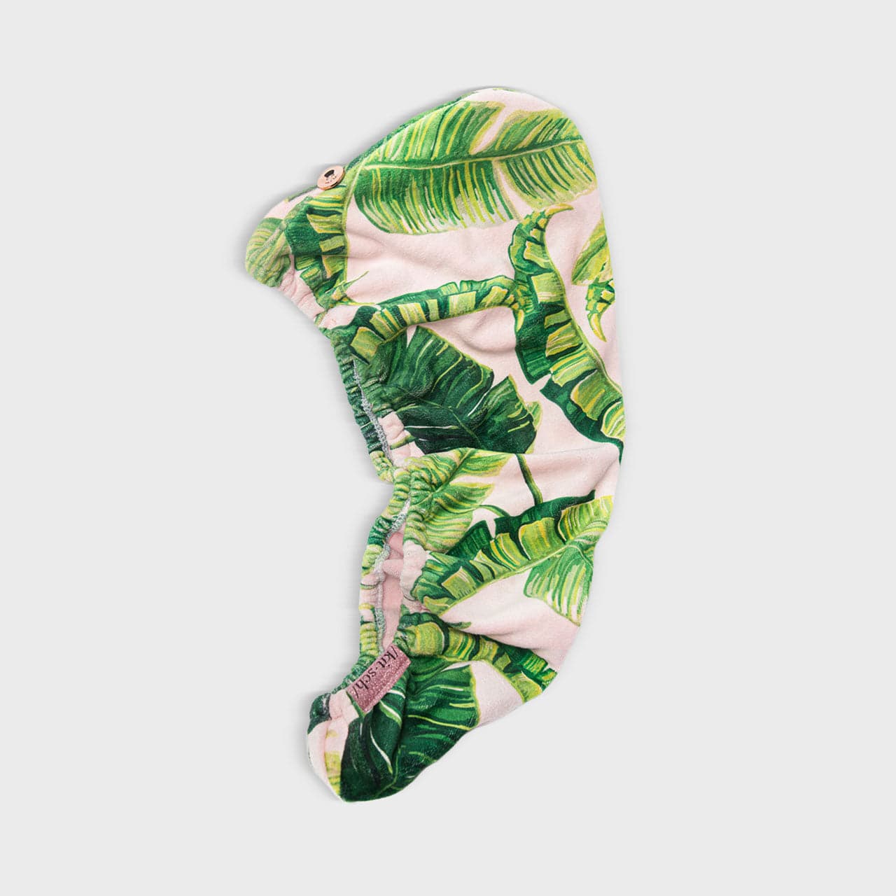Microfiber Hair Towel in Palm Print - Image 2