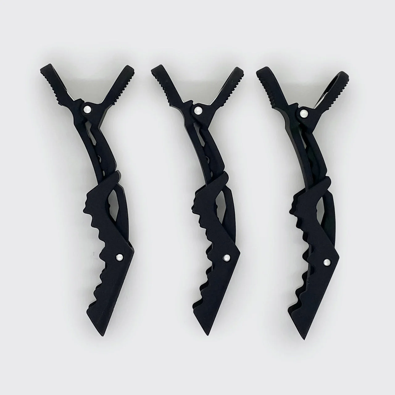 No Slip Crocodile Clip 3pc - Black - Image 3
