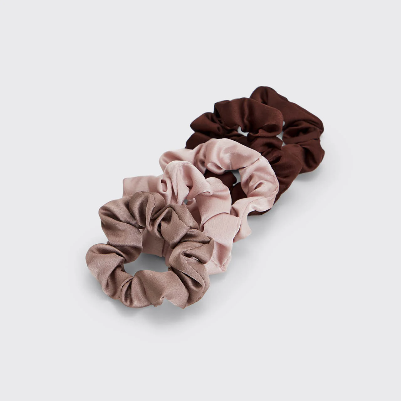 Satin Sleep Scrunchies 5pk - Cameo - Image 4
