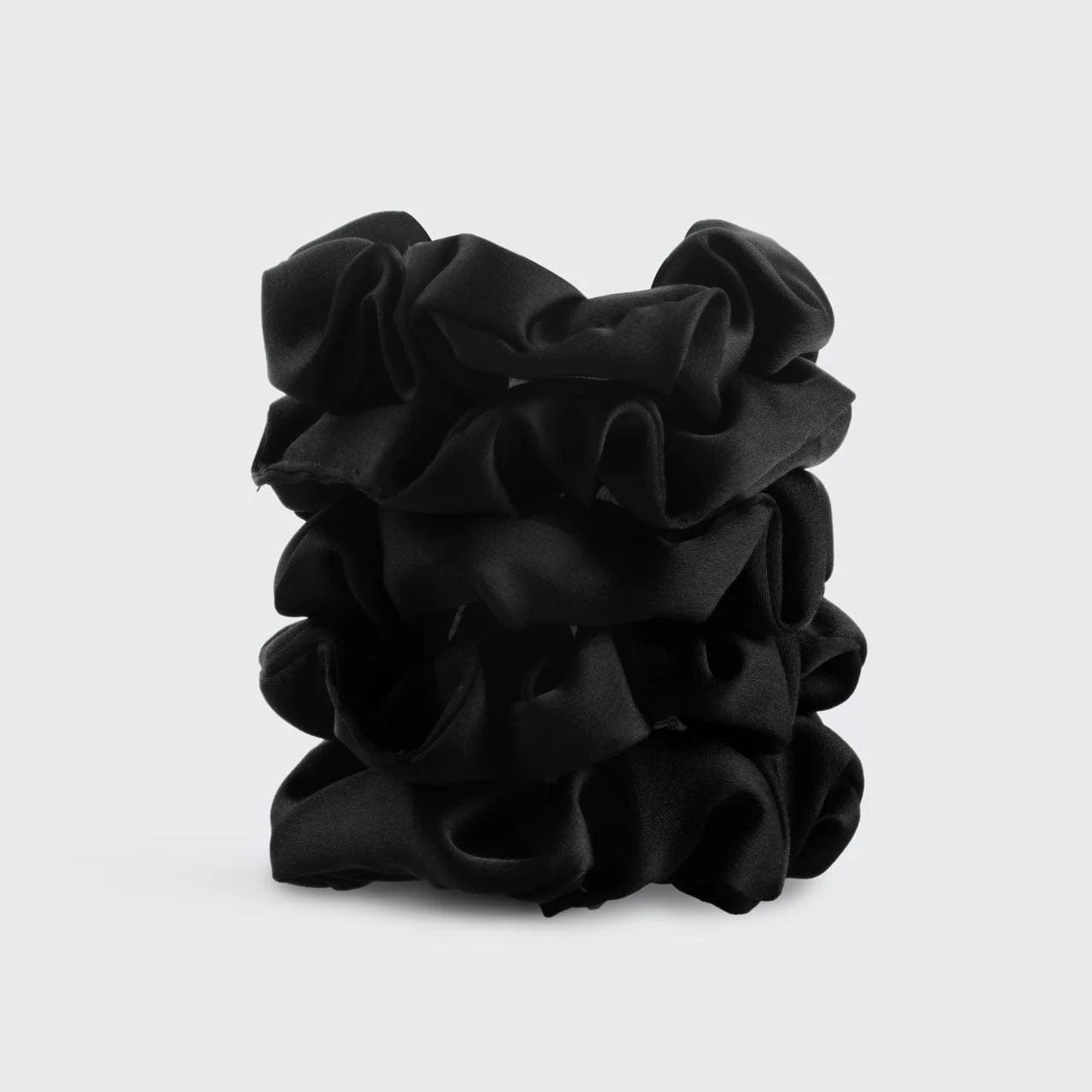 Satin Sleep Scrunchies - Black - Image 3